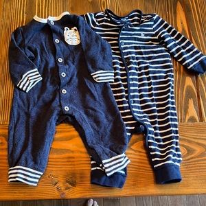 Set of 2 footless sleepers